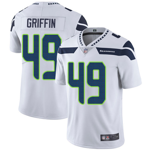 Seattle Seahawks Limited White Men Shaquem Griffin Road Jersey NFL Football #49 Vapor Untouchable
